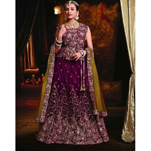 Purple Bridal Lehenga