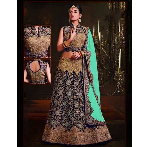 Designer Blue Bridal Lehenga - Dress Style: Traditional