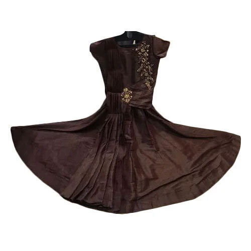 Ladies Brown Gown - Feature: Washable