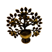 brass tree with candle holder