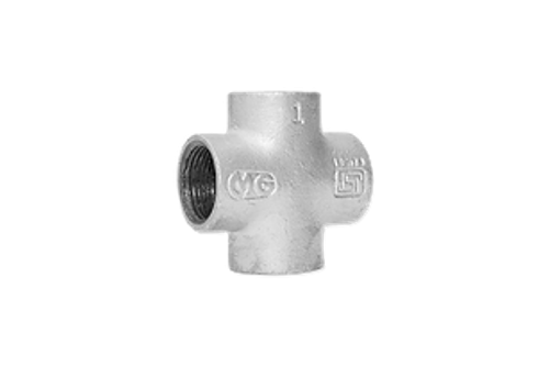 Gi Cross 3/4" - Gi Pipe Fitting | Isi Marked, Manufactured By Mg Industry, Ideal For Industrial Pipe Systems, Durable Design