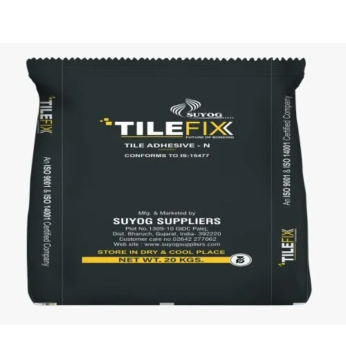 Tile Fix Adhesives - Granule Size, Industrial Application, Matte Black | High Bond Strength, Water and Chemical Resistance, Reversible Dimensional Stability