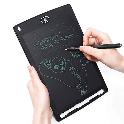 Led Writing Pad - Plastic 18x12x1 Cm | Multi-purpose Lcd Drawing Tablet For Kids And Adults One-click Clear Eye Protection Smart Lock Function