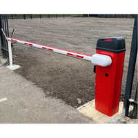 Automatic Boom Barriers - Color: Red