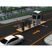 Automatic Boom Barrier - Color: Red