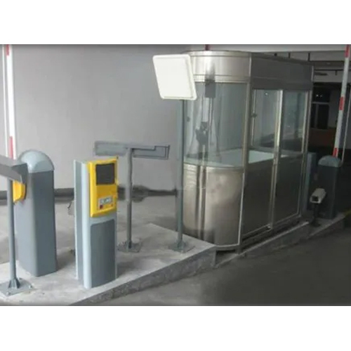 Boom Barrier Gate System - Color: Silver