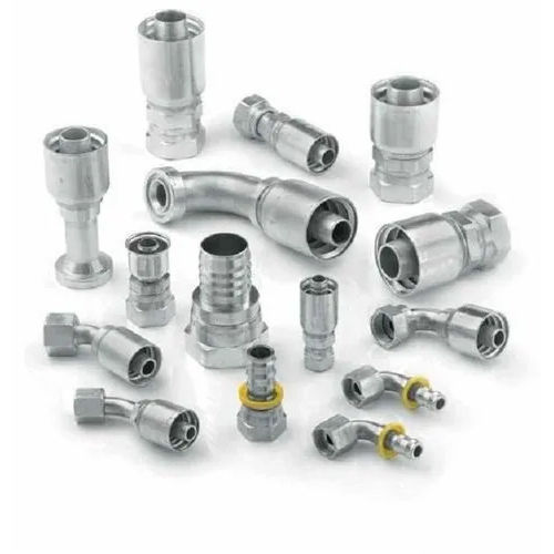 Hydraulic Hose Fittings - Color: Silver