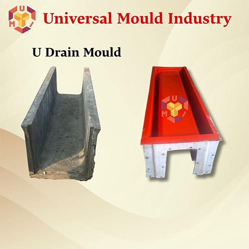 Frp Precast U Drain Mould - Color: Red