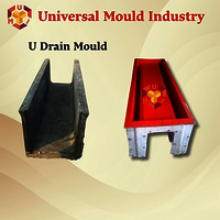 Frp Precast U Drain Mould - Color: Red