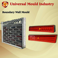 Precast Frp Compound Wall Mould - 13mm Thick Red Frp, Durable Rectangular Design For Strong Weather-resistant Walls