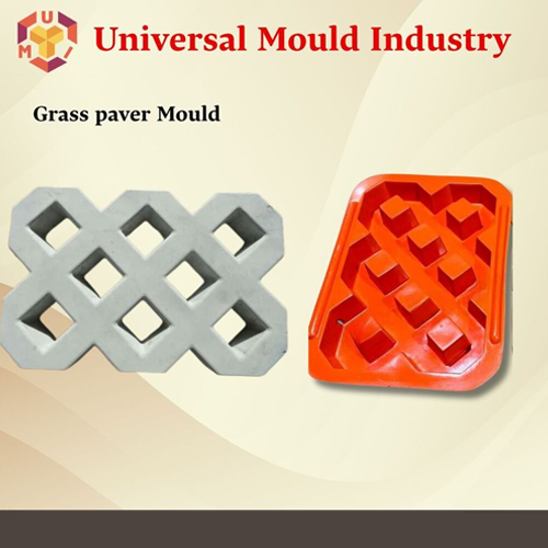 Grass Grid Paver Mould - Color: Red