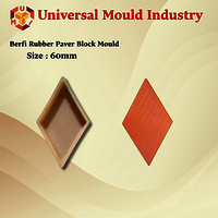 Paver Block Mould - Pvc Material, Square Shaping Mode, White Color | Ideal For Concrete Molding In Construction Applications
