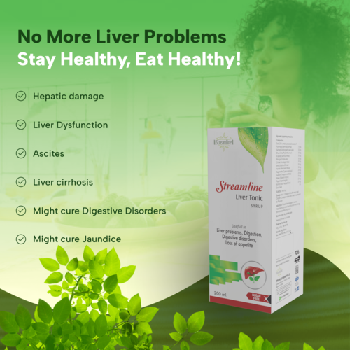 Liver Tonic Syrup - Ayurvedic Herbal Formula | Supports Liver Health, Aids Detoxification, Enhances Metabolism, 1-2 Spoon Dosage