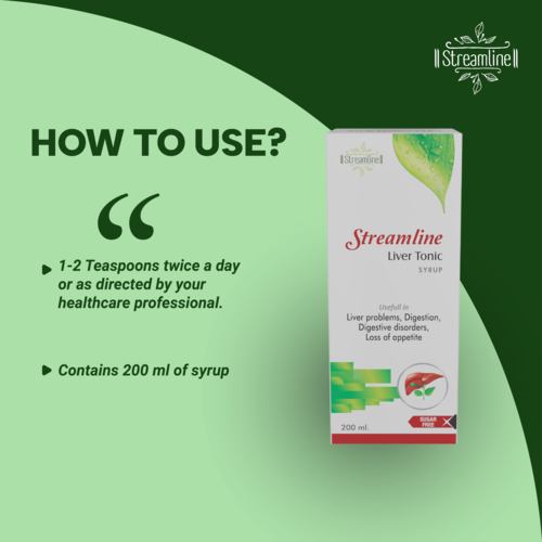 Liver Tonic Syrup - Ayurvedic Herbal Formula | Supports Liver Health, Aids Detoxification, Enhances Metabolism, 1-2 Spoon Dosage