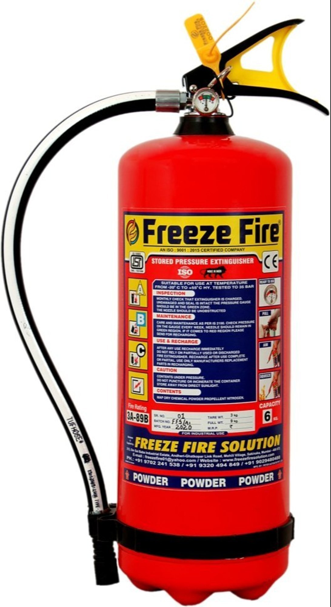 Fire Extinguisher Cylinders - Application: Industrial