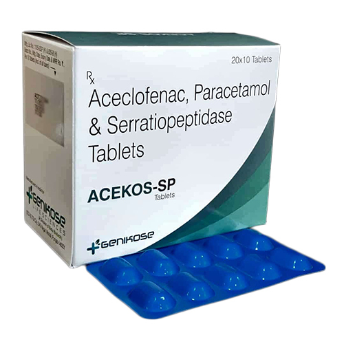 Aceclofenac Paracetamol And Serratiopeptidase Tablets - Drug Type: General Medicines