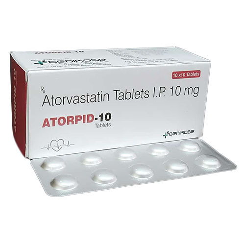 10 Mg Atorvastatin Tablets Ip - Drug Type: General Medicines