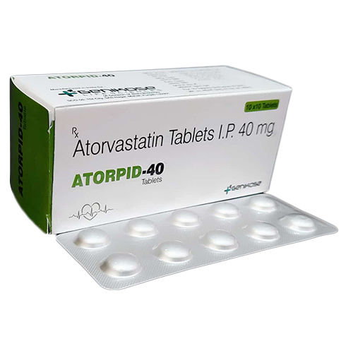 40 Mg Atorvastatin Tablets Ip - Drug Type: General Medicines