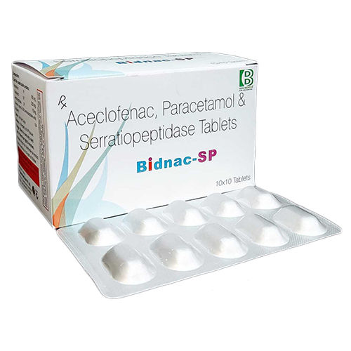 Aceclofenac Paracetamol Serratiopeptidase Tablets - Drug Type: General Medicines