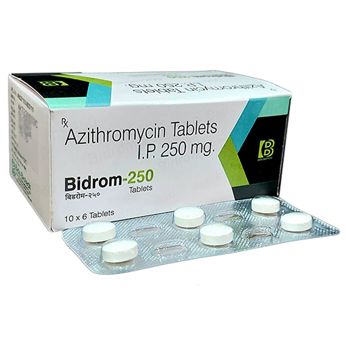 Azithromycin Tablets IP - 250 MG , 10 Strips of 10 Tablets Each, Antibiotic for Bacterial Infections