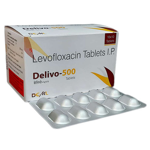 Levofloxacin Tablets IP - 500mg Dosage, 10 Tablets Strip for Effective Bacterial Infection Treatment, Adults Only