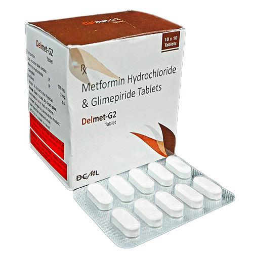 Metformin Hydrochloride and Glimepiride Tablets - 10 Strips, Effective Blood Sugar Control for Adults, Room Temperature Storage