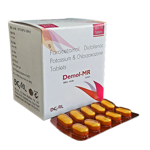 Paracetamol Diclofenac Potassium And Chlorzoxazone Tablets - Drug Type: General Medicines