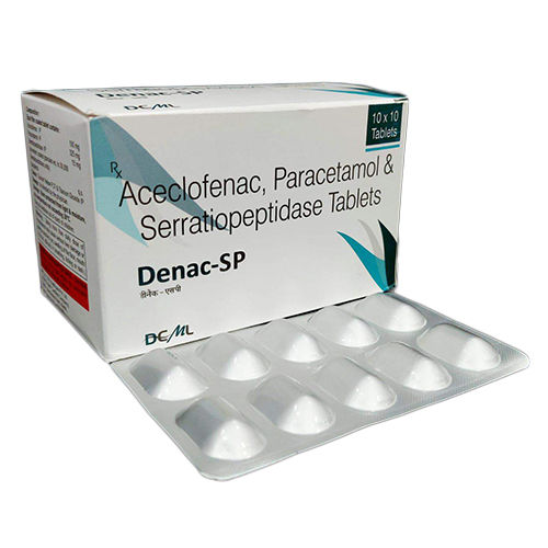 Aceclofenac Paracetamol And Serratiopeptidase Tablets