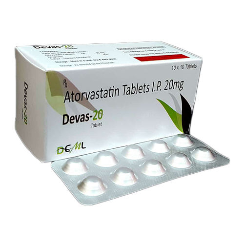 20 Mg Atorvastatin Tablets Ip - Drug Type: General Medicines