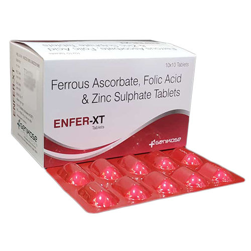 Ferrous Ascorbate Folic Acid And Zinc Sulphate Tablets - Drug Type: General Medicines