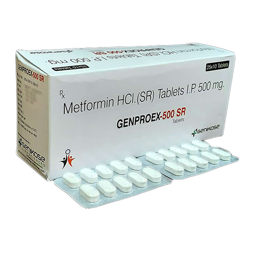 500 MG मेटफॉर्मिन HCl टैबलेट्स IP