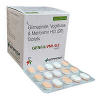 Glimepiride Voglibose Metformin Hcl Tablets - 10 Tablets Pack | Room Temperature Storage, Suitable For Adults, General Medicine