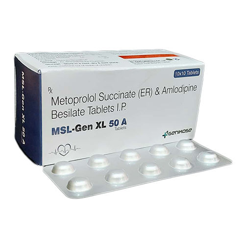 Metoprolol Succinate And Amlodipine Besilate Tablets Ip - Drug Type: General Medicines