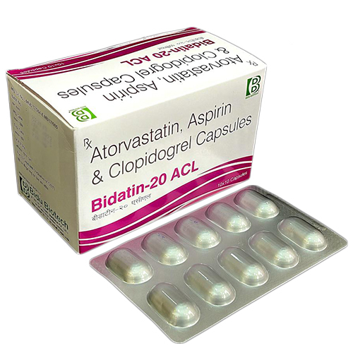 Bidatin-20 Acl Atorvastatin And Clopidogrel Capsules - Drug Type: General Medicines