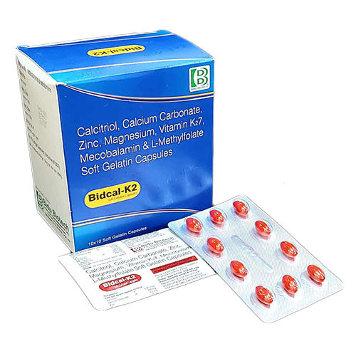 Calcitriol Calcium Carboante Zinc Magnesium Vitamin K27 Soft Gelatin Capsules - Drug Type: General Medicines