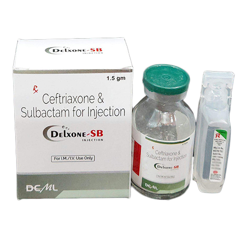 Delxone-Sb 1.5 Gm Ceftriaxone And Sulbactam For Injection - Physical Form: Powder