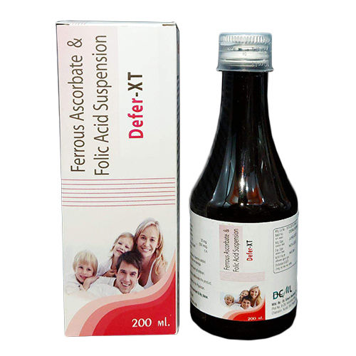 200 Ml Ferrous Ascorbate And Folic Acid Suspension - Drug Type: General Medicines