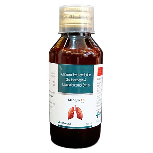 100 ML Ambroxol Hydrochloride Guiaphenesin And Levoslabutamol Syrup