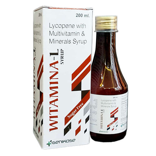 200 Ml Lycopene With Multivitamin And Minerals Syrup - Drug Type: General Medicines