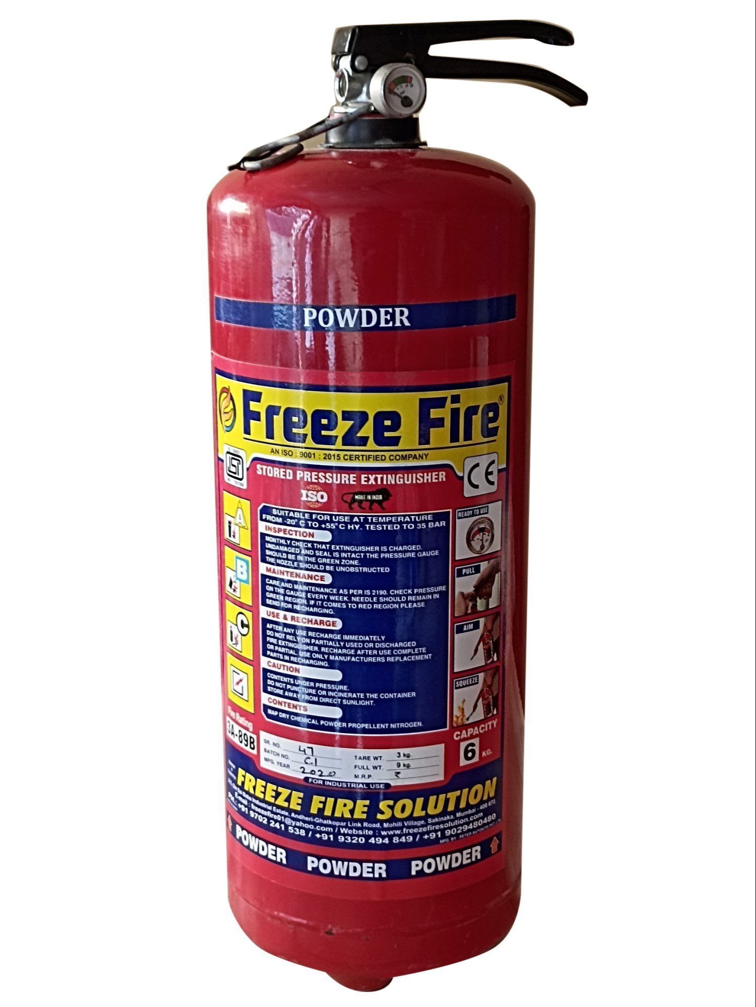Fire Extinguisher Cylinders - Application: Industrial
