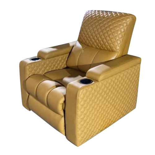 Leather Single Seater Recliner - Assembly: No Assembly Required