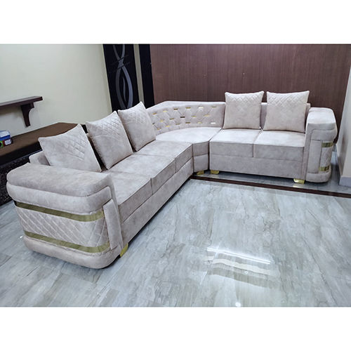 6 Seater L Shape Sofa Set For Living Room - Assembly: No Assembly Required