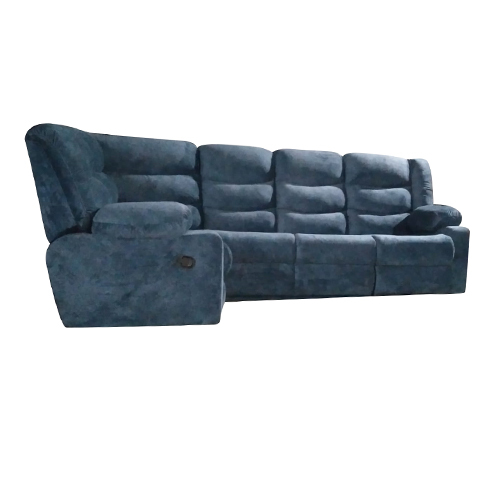 5 Seater Blue L Shape Sofa Set - Application: For Sitting