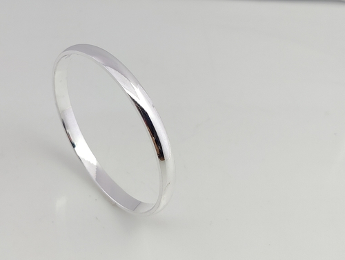 Silver Punjabi Kada - Silver, Size 1x8 to 3 | Celebrating Tradition, Rich Cultural Heritage, Honor, Love & Resilience