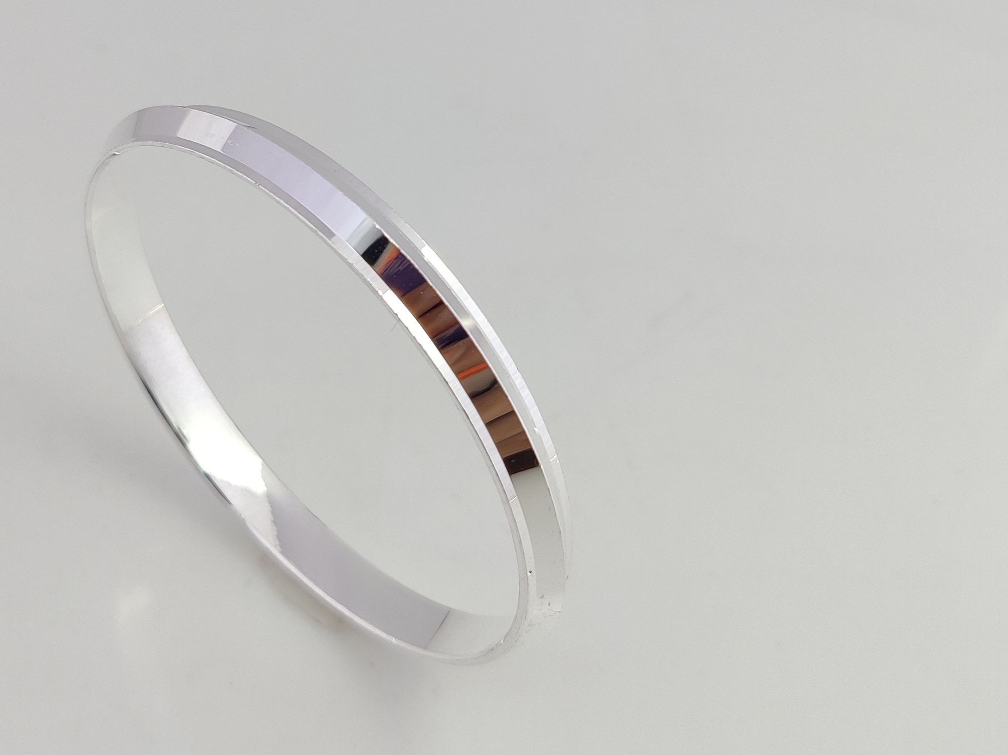 Silver Punjabi Kada - Silver, Size 1x8 To 3 | Celebrating Tradition, Rich Cultural Heritage, Honor, Love & Resilience