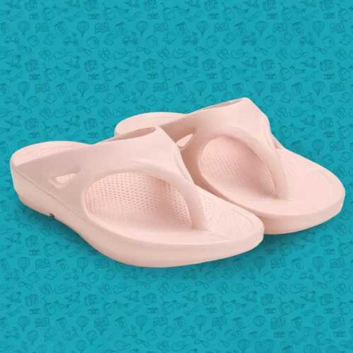 Ladies Pink Eva Slippers