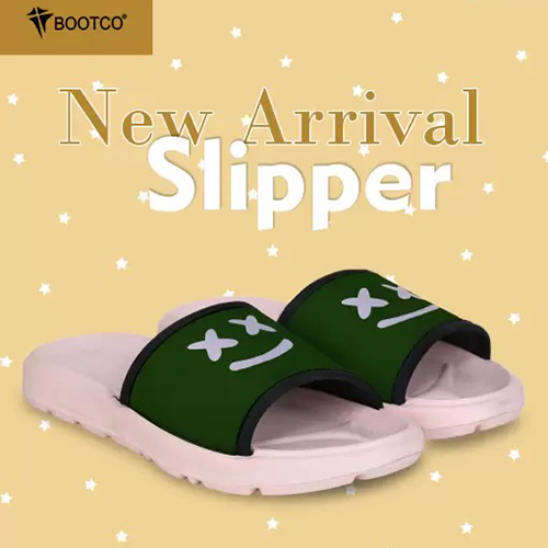 Ladies Green Mass Malo Printed Printed Flip Flop