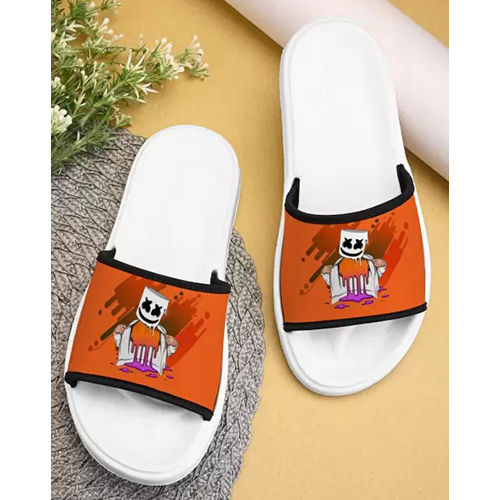 Ladies Fancy Printed Rubber Flip Flop Slippers