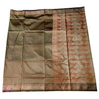 Banaras Pure Silk Plain Saree - Color: Multicolour