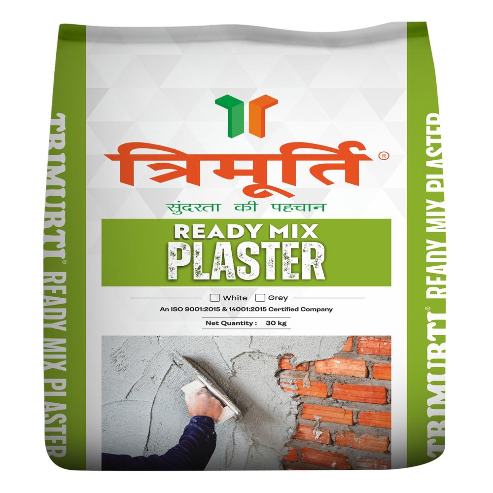 Trimurti 30 Kg Ready Mix Plaster (Grey) - Usage: Interior And Exterior